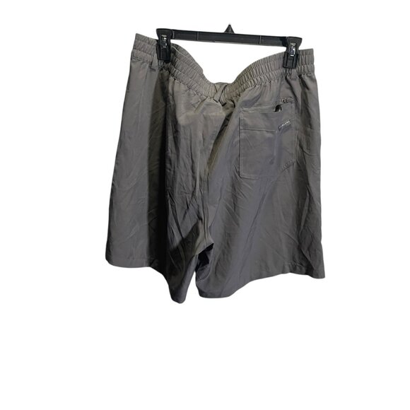 Burlebo Mens 2XL Lightweight Quick-Dry Gray Elastic Waist Shorts - Picture 3 of 5
